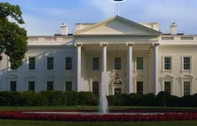 Aspecto de la Casa Blanca. 