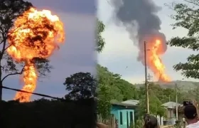 La fuerte explosión esta tarde en la región del Urabá, en Antioquia. 