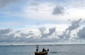 Pescadores en aguas colombianas. 