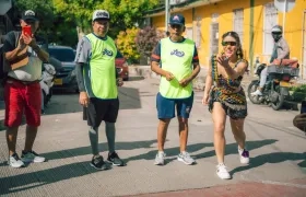 La Reina de la 44, Alexsandra Estarita, durante el domingo de Chequita.