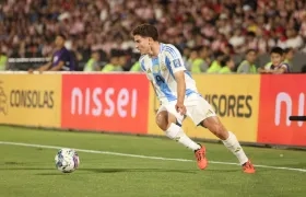 Julián Álvarez, delantero de la selección Argentina. 