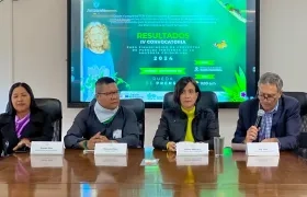 Ministra de Ambiente, Susana Muhamad, durante el anuncio de financiación de proyectos. 