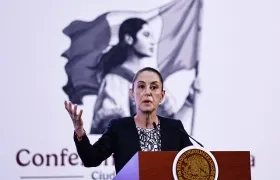 La presidenta de México, Claudia Sheinbaum, habló en rueda de prensa este martes. 