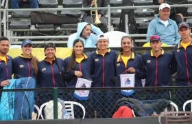Equipo colombiano que disputó la serie de la Copa Billie Jean King contra Francia. 