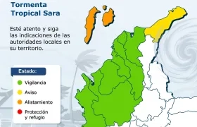 Tormenta Tropical Sara. 