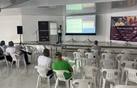 Aspecto de la jornada de socialización del proyecto de valorización en Juan de Acosta