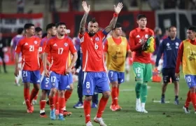 Arturo Vidal, capitán de la selección chilena, tras el juego contra Perú.