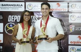 Marleth Ospino y Cristian Ortega.
