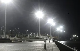 Alumbrado público en Barranquilla.