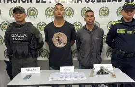 Breiner José Caballero Lozano y Maifren Carranza Moreno.