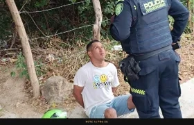 El hombre fue capturado a la altura de Playa Mendoza.