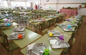 Imagen de un comedor escolar, en España. 