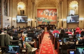 Congreso de la República este lunes. 