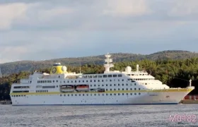 El MS Hamburg, de la línea alemana Plantours Kreuzfahrten. 