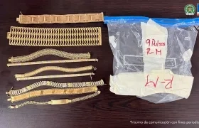 Las joyas incautadas.