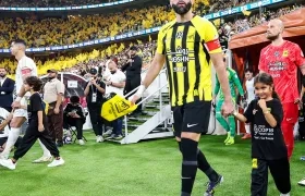 Karim Benzema y Cristiano Ronaldo en la antesala del encuentro.
