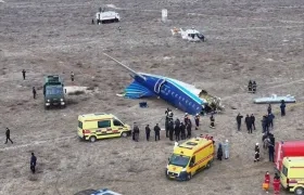 Así quedó el avión.