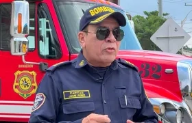 Jaime Pérez, comandante del Cuerpo de Bomberos de Barranquilla por 16 años. 