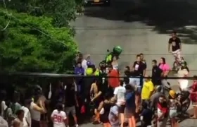 Lugar donde fue atracado el policía.