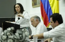 María Constanza García, ministra de Transporte. 