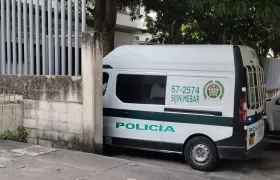 Momento de la llegada del cuerpo a Medicina Legal