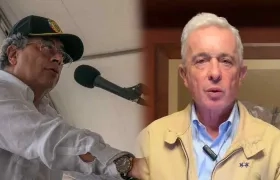 Gustavo Petro y Álvaro Uribe Vélez.