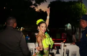 La reina del Carnaval de Barranquilla 2025, Tatiana Angulo Fernández de Castro. 