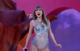 La cantante estadounidense Taylor Swift se presenta en el escenario durante 'The Eras Tour'.