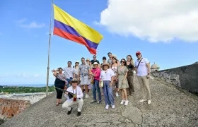 Agentes de viajes mayoristas y minoristas de EE. UU., México, Perú, Ecuador y Chile, en un viaje de familiarización por Cartagena.