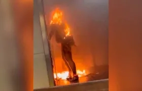 La mujer murió incinerada.