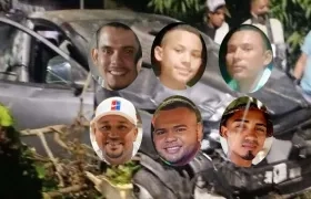 Víctimas del accidente. 