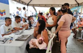 Atención a la población migrante en Barranquilla. 