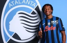 Juan Guillermo Cuadrado, jugador colombiano del Atalanta. 