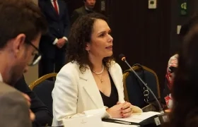 María Constanza García, ministra de Transporte.
