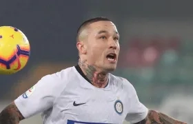Radja Nainggolan cuando jugaba en el Inter de Milán.