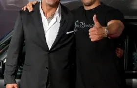  Dwayne Johnson y Vin Diesel, durante la premier de Fast Five en 2011.