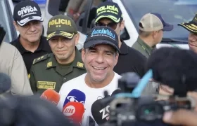 Alejandro Char, alcalde de Barranquilla, durante declaraciones. 
