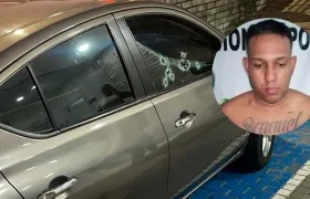 Alias 'Gordo 40' se transportaba en este vehículo con su hermano cuando fueron atacados a bala. 