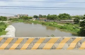 Sector del caño de la Auyama donde fue hallado el cuerpo. 