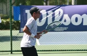 Alejandro Castellanos durante el juego de hoy.