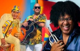 Checo Acosta, Fausto Chatella y la orquesta cubano-currambera de Pachalo.