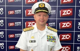 El contralmirante Javier Hernando Rubio Barrera, director de la Escuela Naval de Suboficiales 'ARC Barranquilla'.