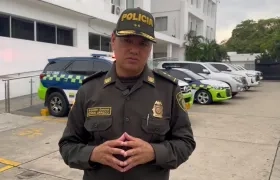 General Edwin Urrego, comandante de la Policía Metropolitana de Barranquilla. 