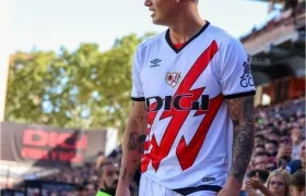 James Rodríguez con el Rayo Vallecano.