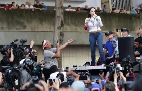  La líder antichavista, María Corina Machado.