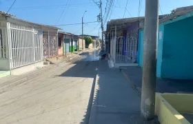 Lugar donde sucedió el ataque sicarial.