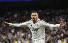 Kylian Mbappé celebrando uno de sus goles.