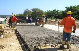 Trabajos de la prolongación de la calle 98.