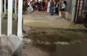 El CTI de la Fiscalía en el lugar de los hechos. 