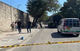 Lugar el accidente de tránsito en la calle 17.
